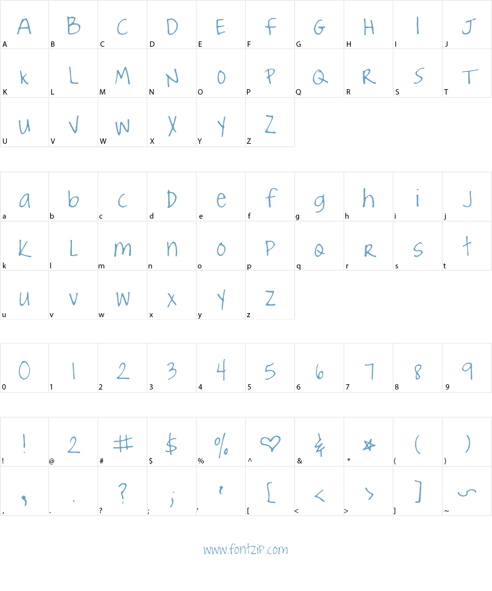 Joyful Juliana Font Character